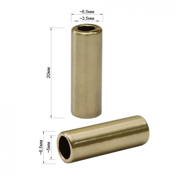 Наконечник металлический, концевик фурнитура для одежды, цвет оксид